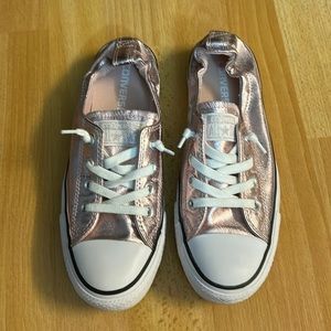 Converse Pink Metallic Size 7.5 Never Worn